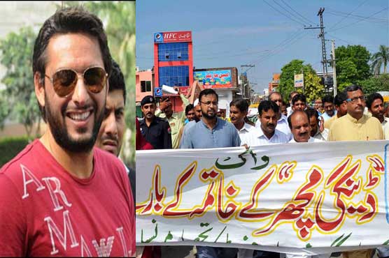 Anti-dengue day: Afridi, Irfan participate 