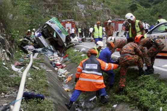37 killed in bus accident near Malaysian resort