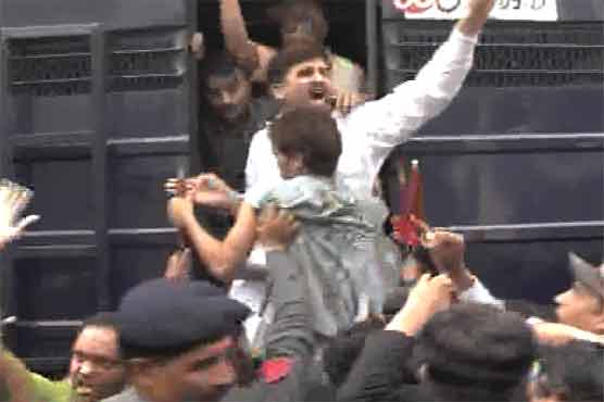 Protest outside PA: Several PTI leaders, activists arrested