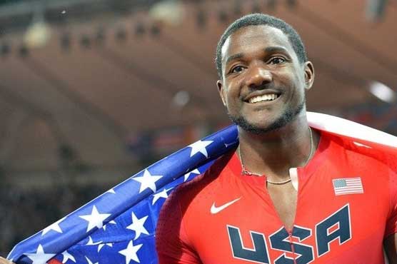 Gatlin beats Ashmeade to win 100 at Gugl Games