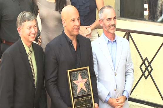 Vin Diesel honored with star on Hollywood Walk of Fame