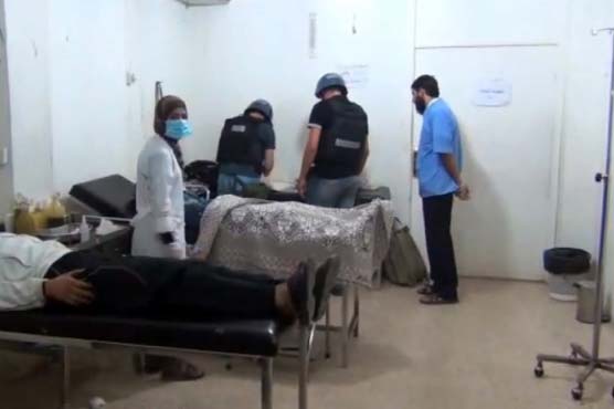 UN investigators visit Syrian military hospital