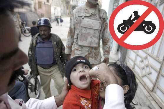 Polio campaign: Motorcycle riding banned in Swabi, Khyber Agency