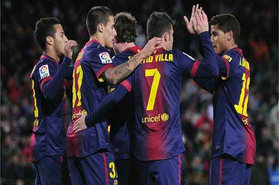 Football: Barcelona cruise into Copa del Rey last 16