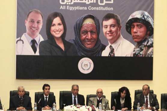 Egypt apologies for constitution banner blunder