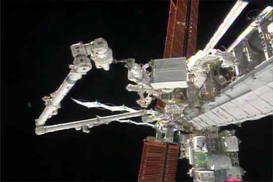 Spacewalk astronauts make speedy station repairs