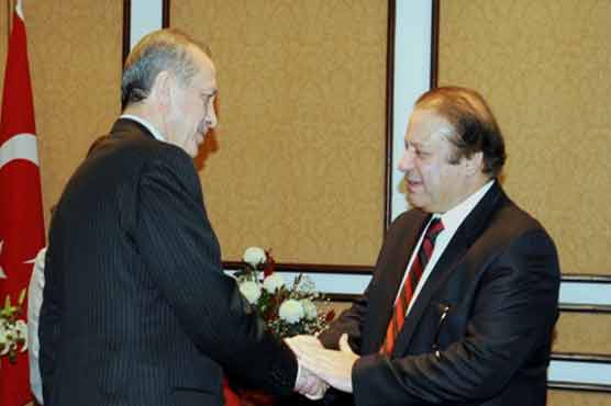 Nawaz, Erdogan meet at PM House 