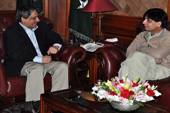 Ch Nisar‚ Sindh Governor discuss Karachi law and order situation