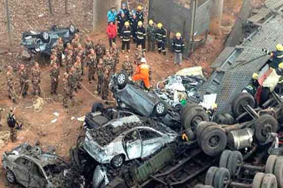 Fireworks explosion on Chinese highway kills 26 