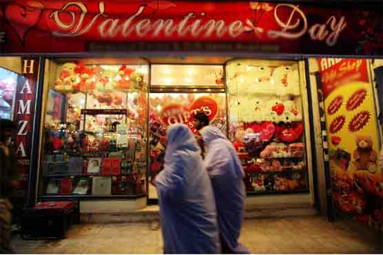 Protest held against Valentine's Day 