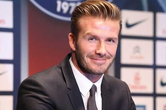 Beckham has 1st training session with PSG
