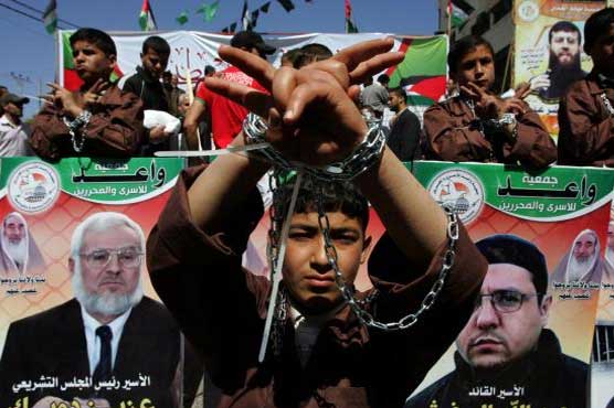 Palestinians rally for prisoners held in Israel