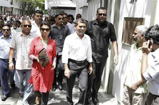 Maldivian ex-president exits Indian embassy 