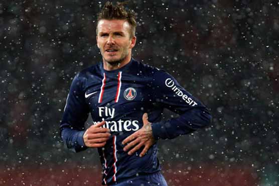 Football: Beckham revels in Paris winter tale 