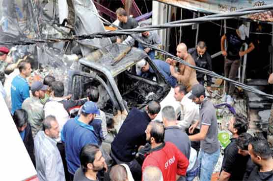 Dozens killed, wounded in airstrike near Damascus