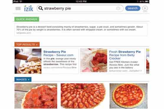 New search engine tailors its results for tablets