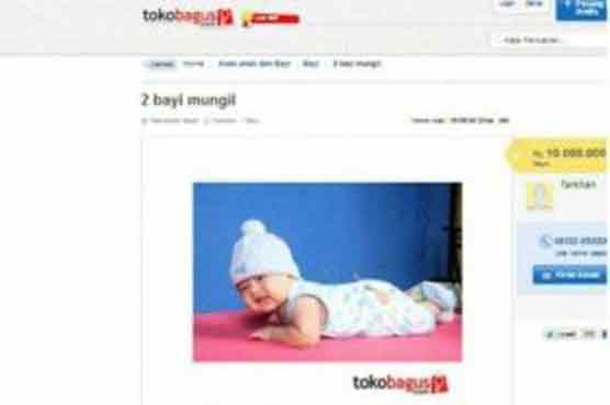  Indonesia police probing online baby sale add 