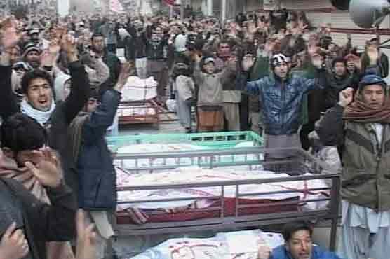 Families of Quetta blast victims continue protest