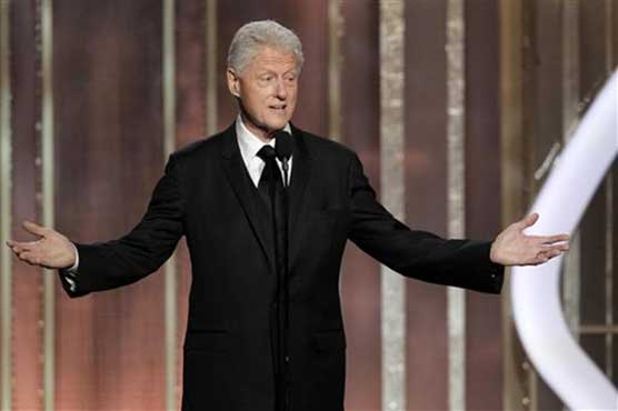 Bill Clinton gets Golden Globes standing ovation