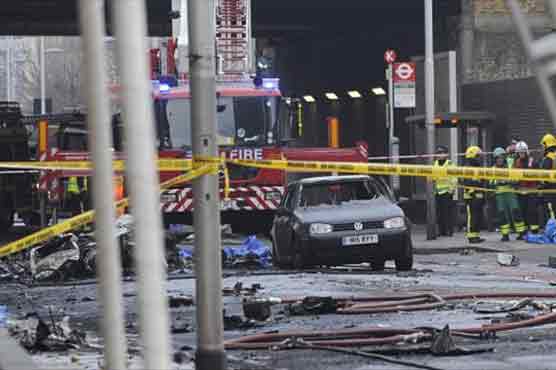 London: 2 dead, 13 hurt as chopper crashes