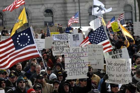 Rallies against US gun control draw hundreds