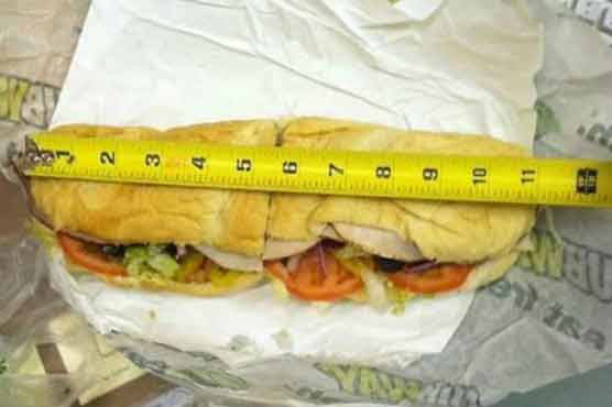 Subway caught up in furior after sandwich measurement
