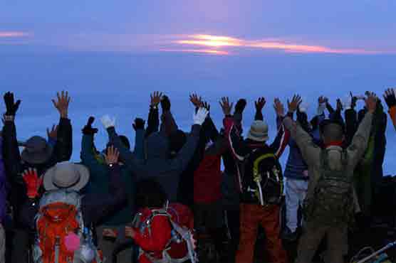 World Heritage: Trekkers flock to Mount Fuji