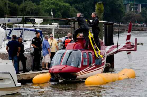 Pilot who landed chopper on river: Just doing job