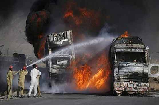 Militants torch two NATO containers in Bolan