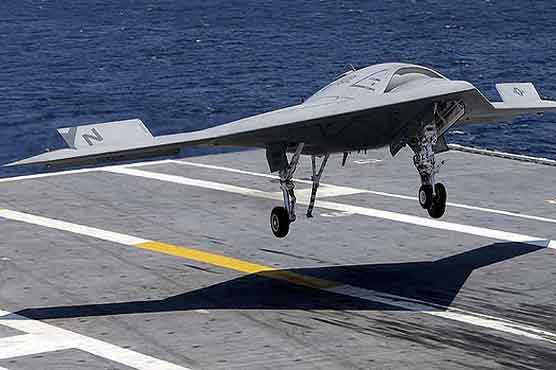 US drone lands on carrier deck in historic flight