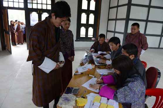 Thousands line up to cast their votes in Bhutan
