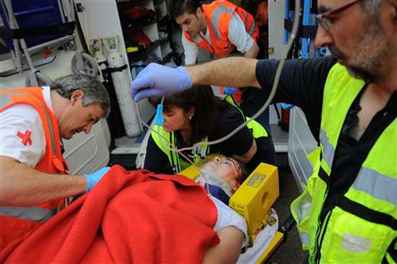 Woman gored during final bull run in Spain