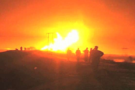 Miscreants blow up gas pipeline near Mach