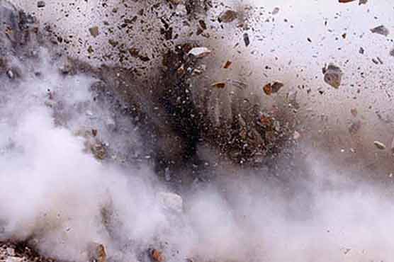 Blast damages cosmetics dealer house in Peshawar
