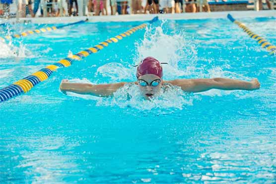 Sun leads in prelims as swimming competition opens 