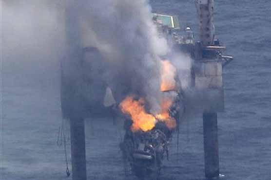 Scientists collect water near site of blown well