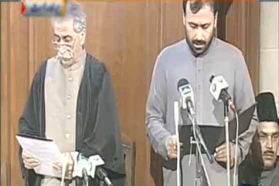 Sher Ali Gorchani takes oath as PA Deputy Speaker