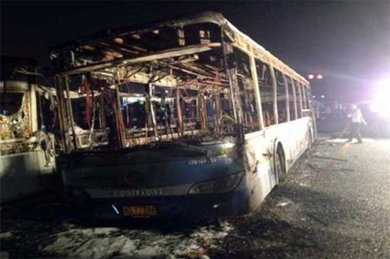 Bus catches fire in SE China; at least 42 dead