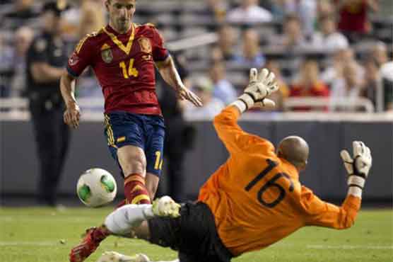 World Cup champion Spain beats Ireland 2-0 