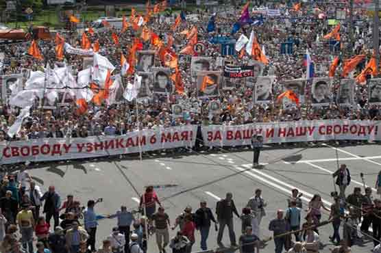 Anti-Putin protest for release of political prisoners
