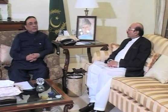 Karachi: Qaim, Rehman Malik call on Zardari