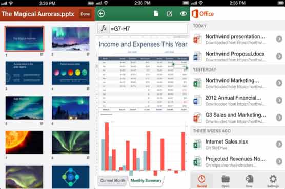 Lightweight Microsoft Office available on iPhone