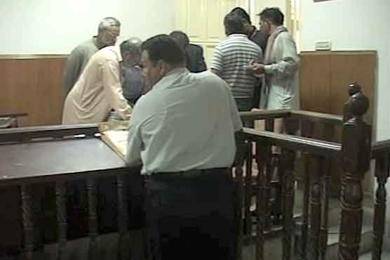 Two accused of murder gunned down in court limits