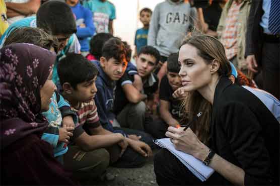 Jolie urges leaders to make diplomacy work in Syria 