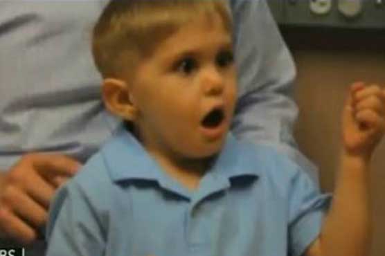 Toddler hears for the first time thanks to brain implant