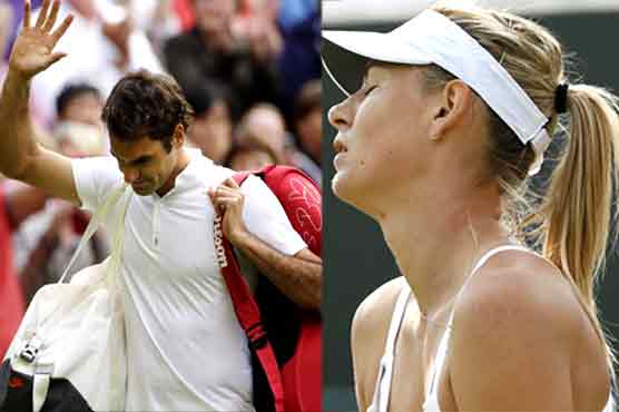 Wild day at Wimbledon: Federer, Sharapova lose 
