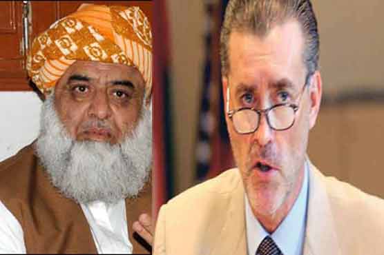 JUI-F chief meets US envoy  
