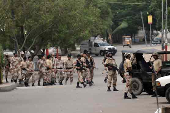 Rangers arrest 12 suspected persons from Lyari