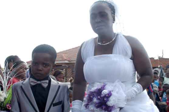 Boy, 8, marries 61-year-old woman