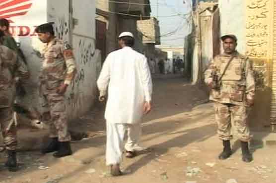 Rangers conduct search operation in Landhi, 50 arrested